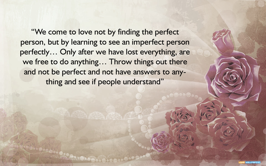 Inspirational Love Quotes Wallpaper Flower Vector 1024x640