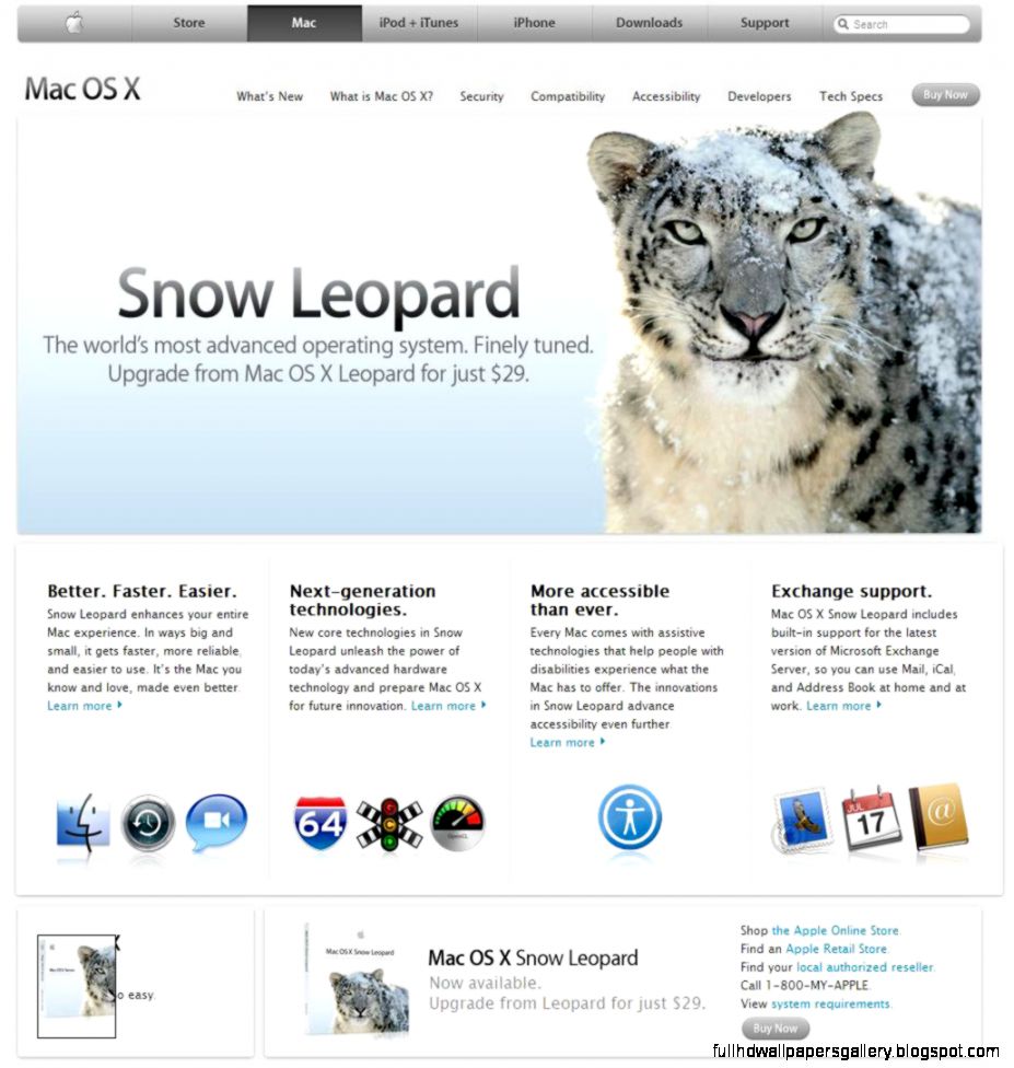 Macos X Snow Leopard Download Wallpapers - HD Wallpaper 
