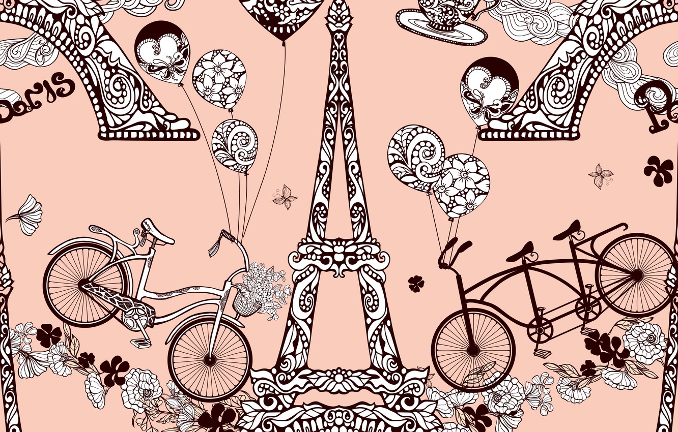 Photo Wallpaper Background, Love, Paper, Paris, Travel, - Background Design Wallpaper Paris - HD Wallpaper 
