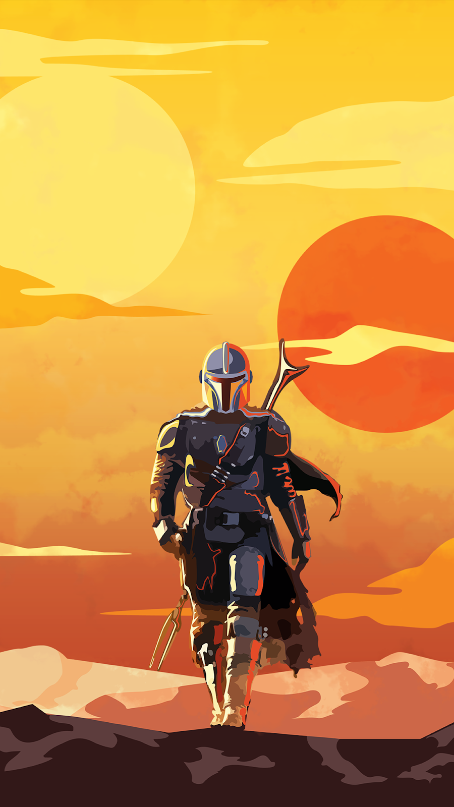 Mandalorian Art - HD Wallpaper 