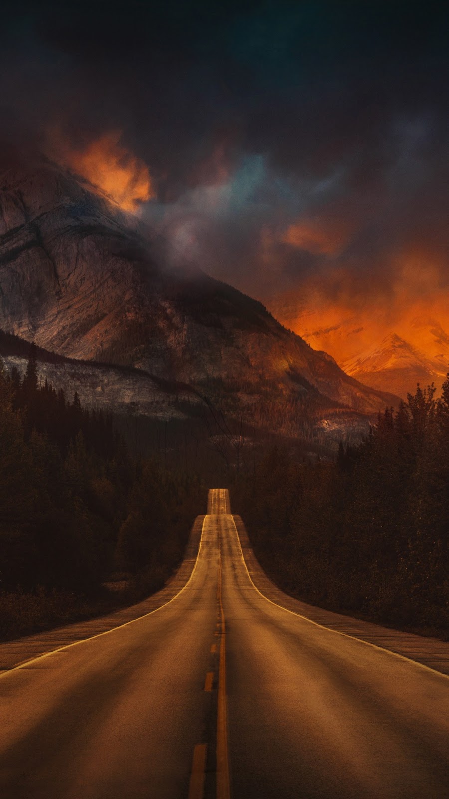 Road On Fire Hd - HD Wallpaper 