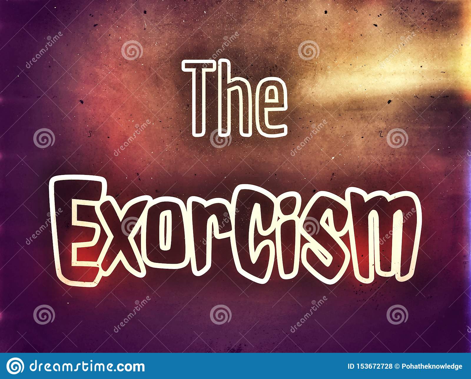 The Horror Wallpaper About Exorcism On Dark Background - Calligraphy - HD Wallpaper 