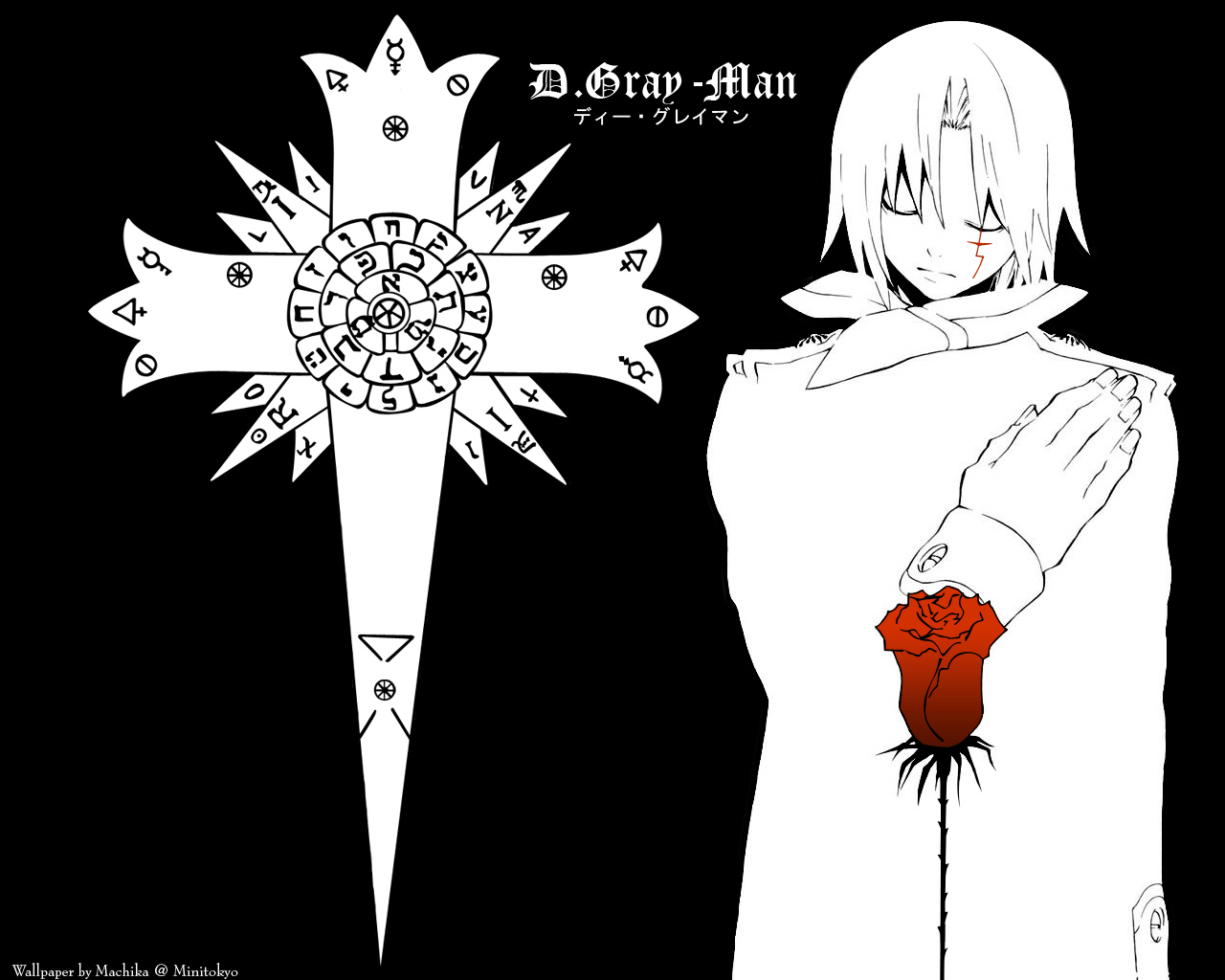 Katsura Hoshino, Tms Entertainment, D Gray-man, Allen - D Gray Man Symbol - HD Wallpaper 