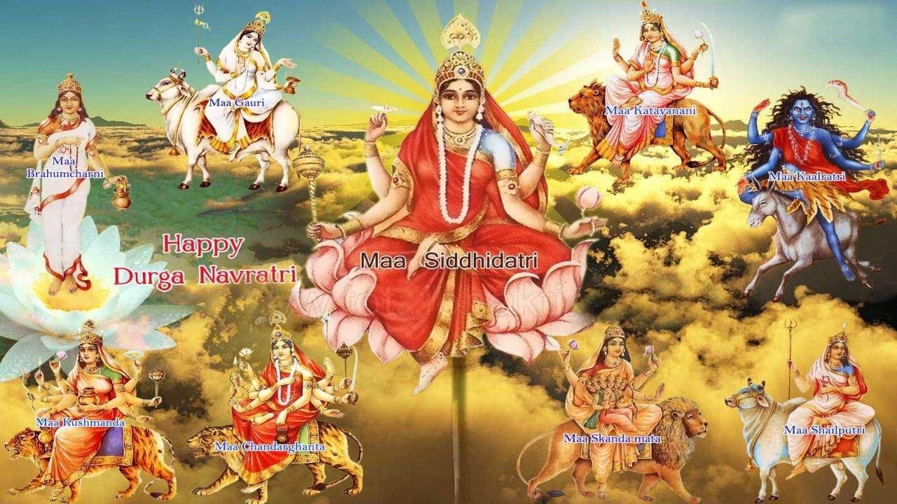 Nav Durga Maa Images Hd - HD Wallpaper 