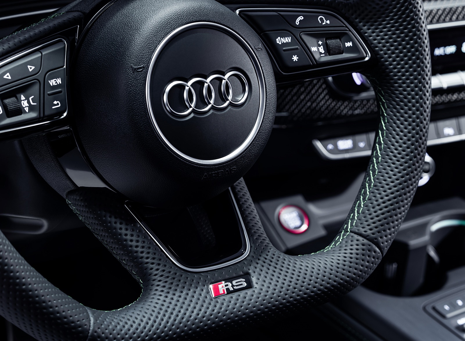 2019 Audi Rs5 Sportback Interior Steering Wheel Wallpapers - HD Wallpaper 