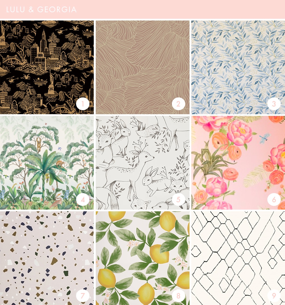 Emily Henderson Online Wallpaper Roundup Lulu & Georgia - Motif - HD Wallpaper 