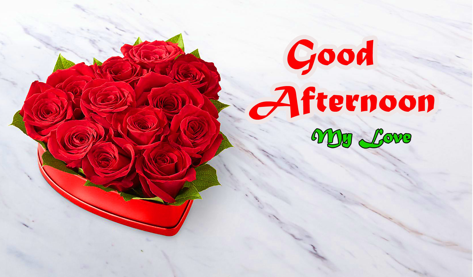 Good Afternoon Images Photo For Facebook Red Roses In A Heart 1656x972 Wallpaper Teahub Io