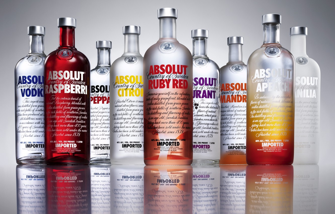 Photo Wallpaper Reflection, Absolute, Vodka - Absolut Vodka Gift Pack - HD Wallpaper 