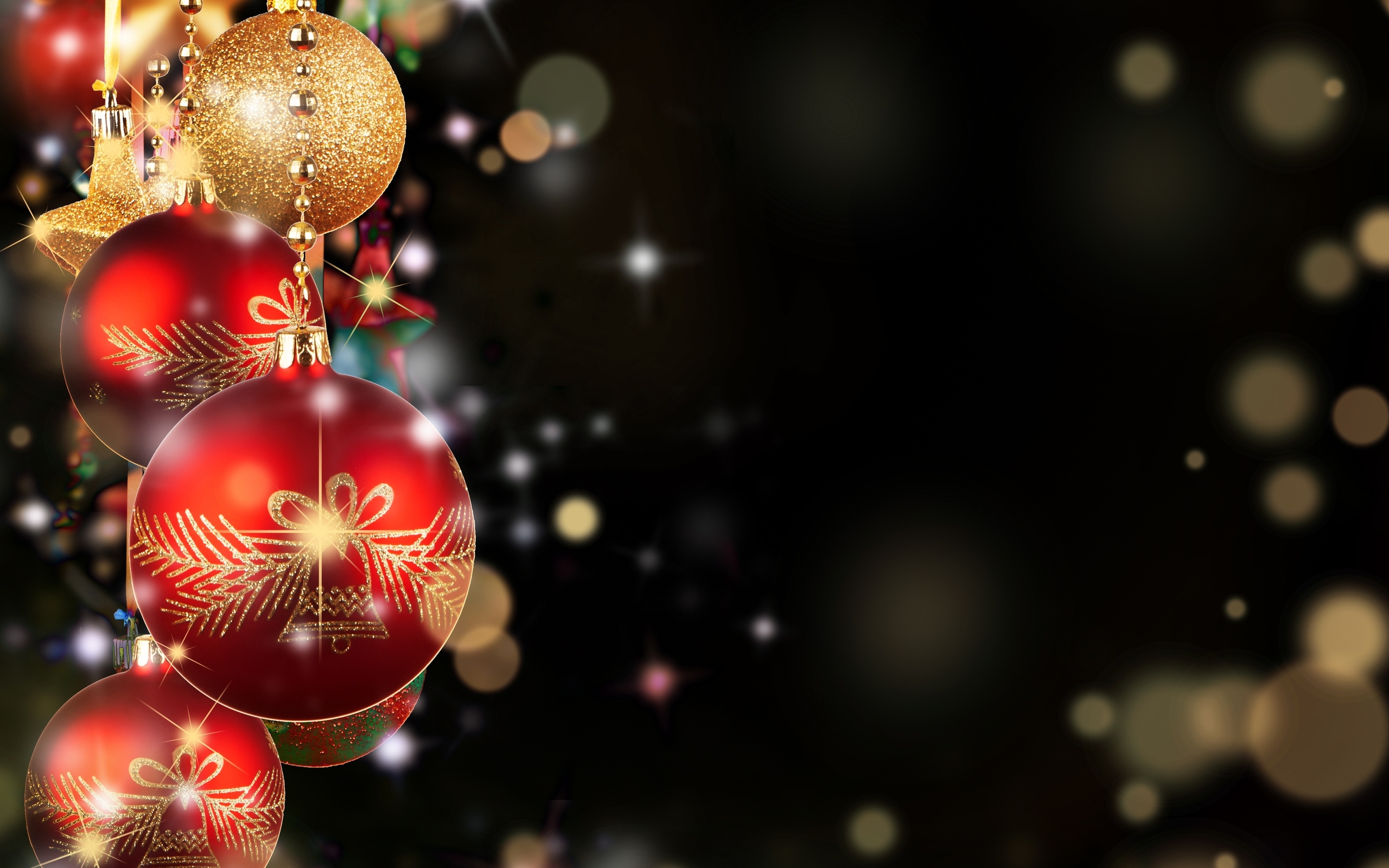 Black And Gold Christmas Background Images & Pictures - New Year Dark Background - HD Wallpaper 