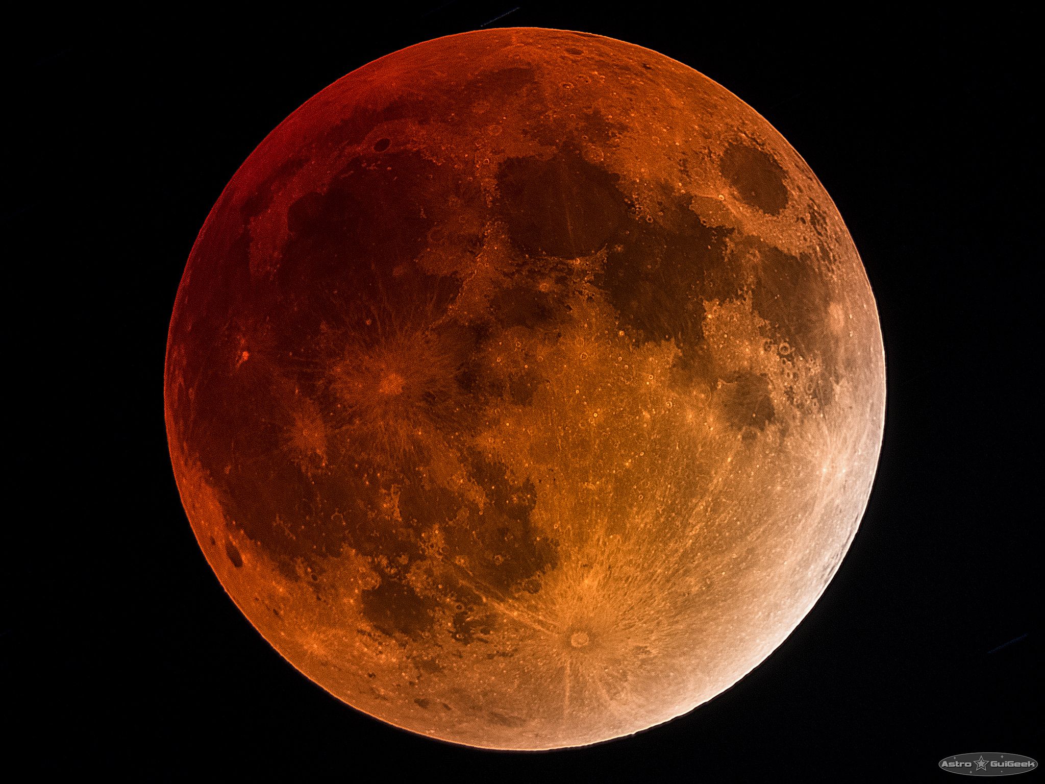 Lunar Eclipse High Resolution - HD Wallpaper 