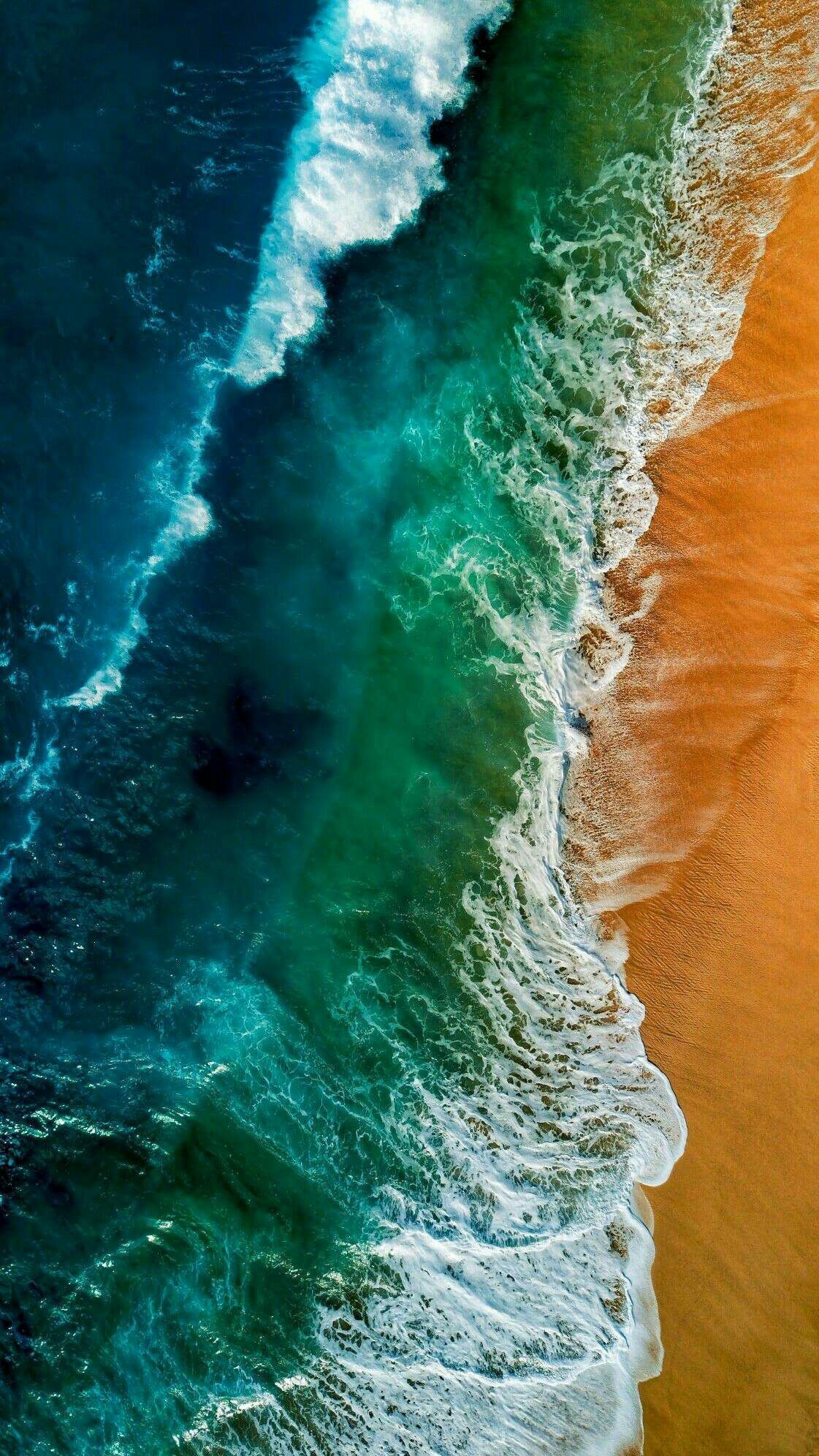 Ocean Waves From Sky - HD Wallpaper 