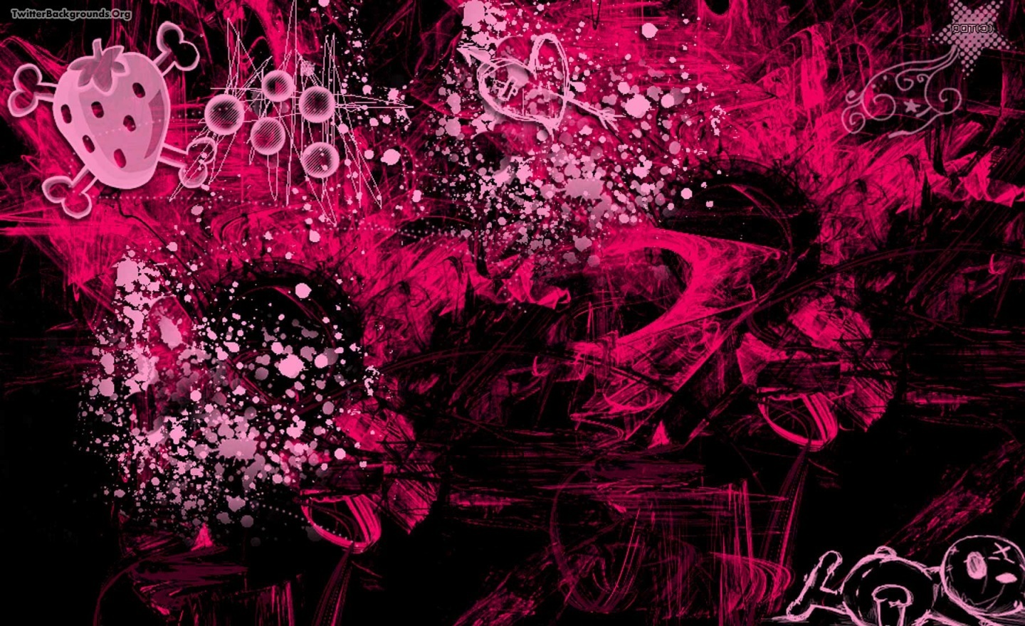 Girly Awesome Photo Wallpaper Desktop With Girly Wallpapers - Red And Black  Background For Debut - 1440x880 Wallpaper 