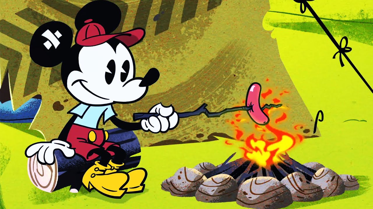 Mickey Mouse Shorts Roughin - HD Wallpaper 