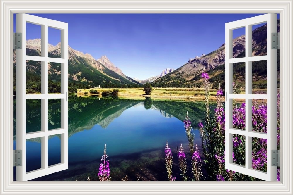 Merry Christmas Window View - HD Wallpaper 