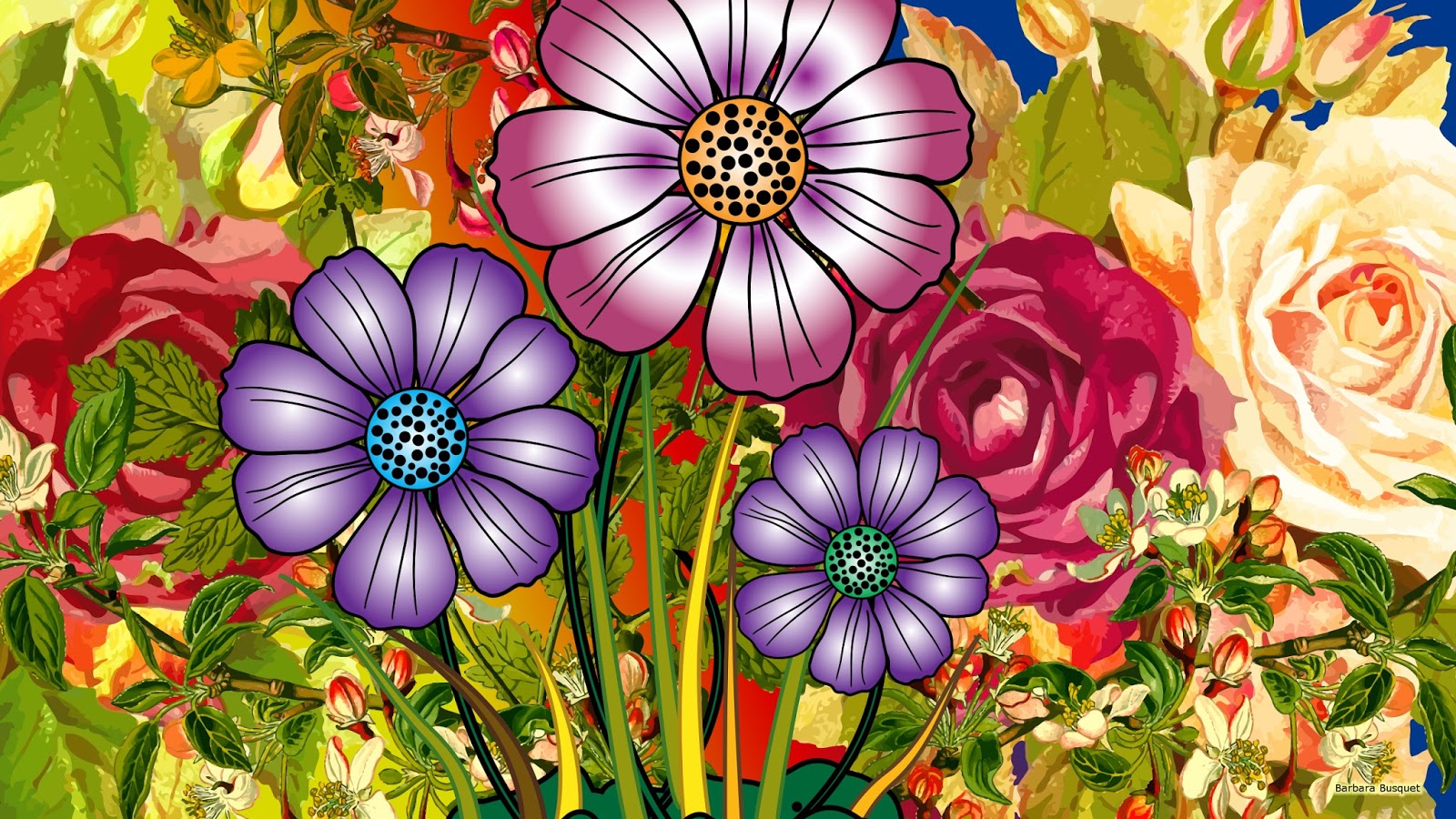 Vrolijk Gekleurde Bloemen In De Lente - African Daisy - HD Wallpaper 