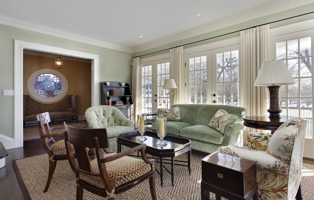 Photo Wallpaper Interior, Living Room, Living Room - Transitional Interior Design - HD Wallpaper 