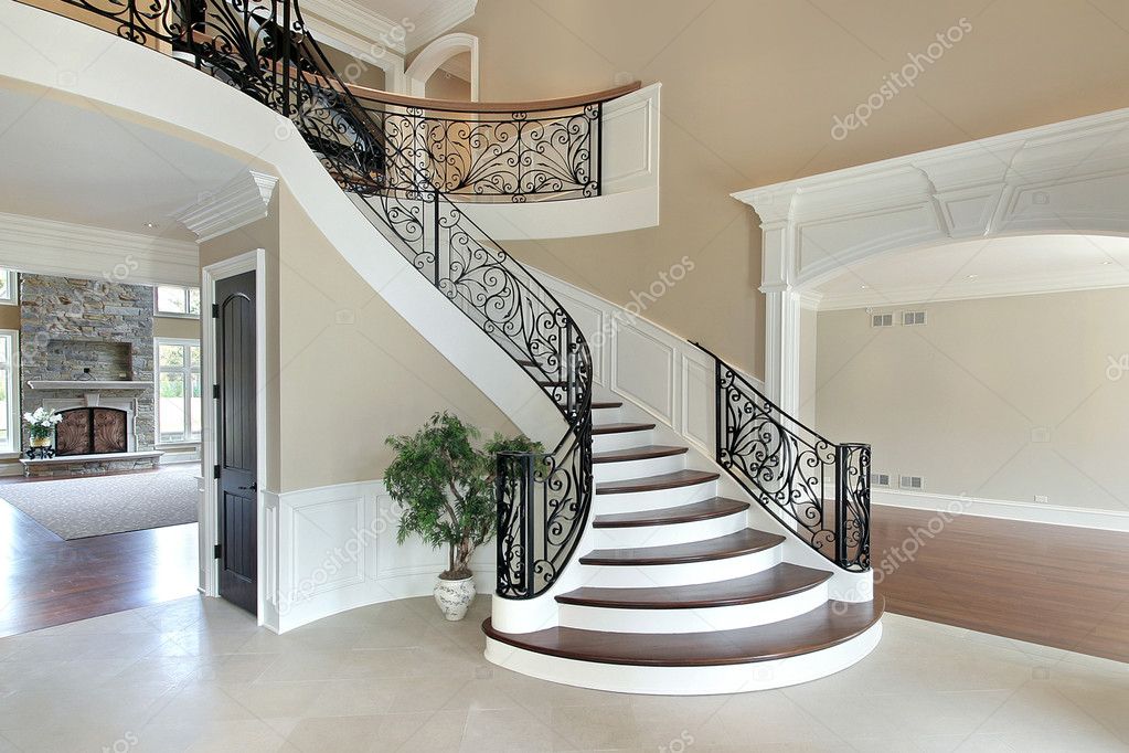 House Grand Staircase - HD Wallpaper 