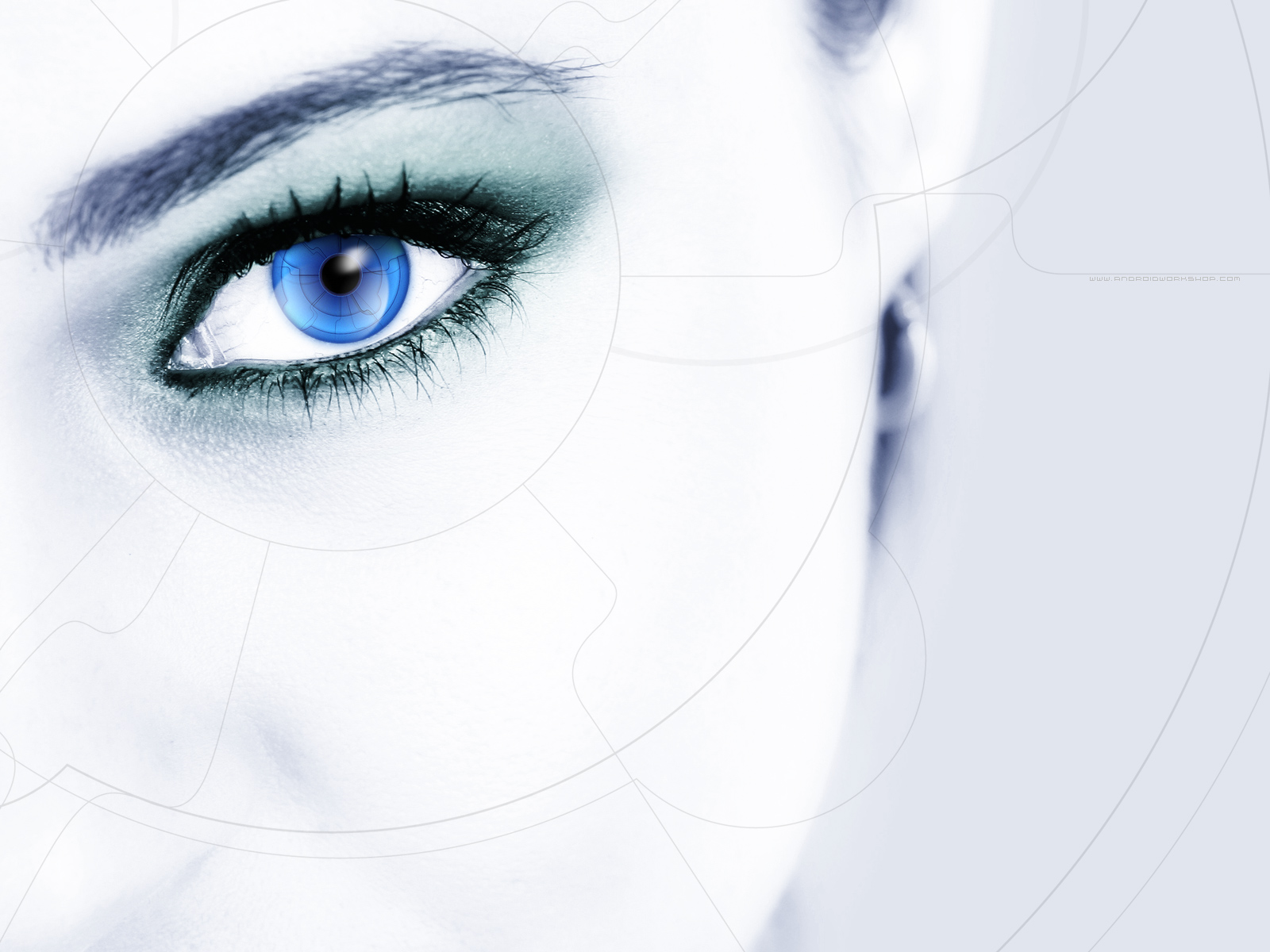 Android Eye Windows 7 Abstract Wallpapers - Eye - HD Wallpaper 