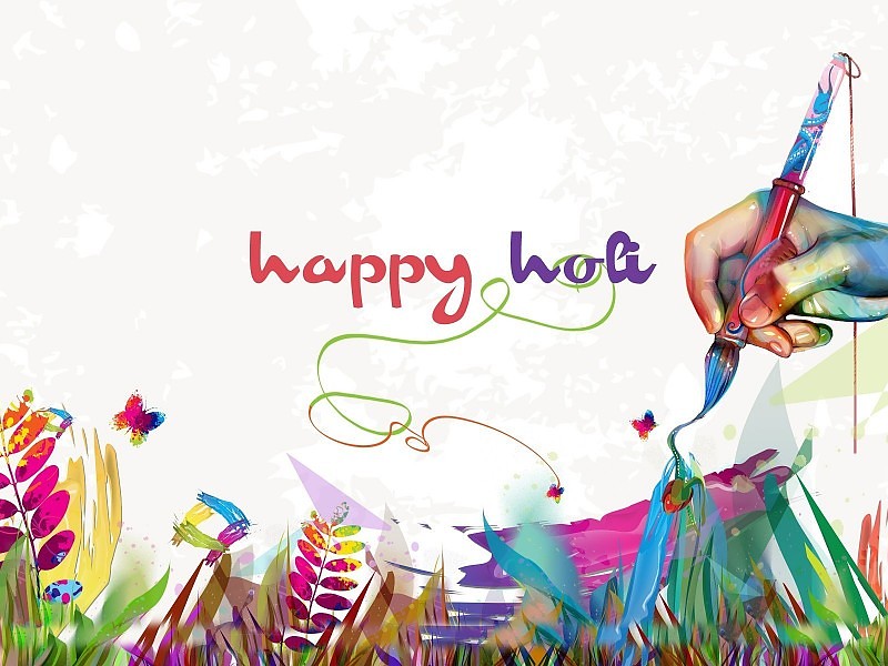 Creative Happy Holi Pics Wallpaper - Happy Holi To Boss - HD Wallpaper 