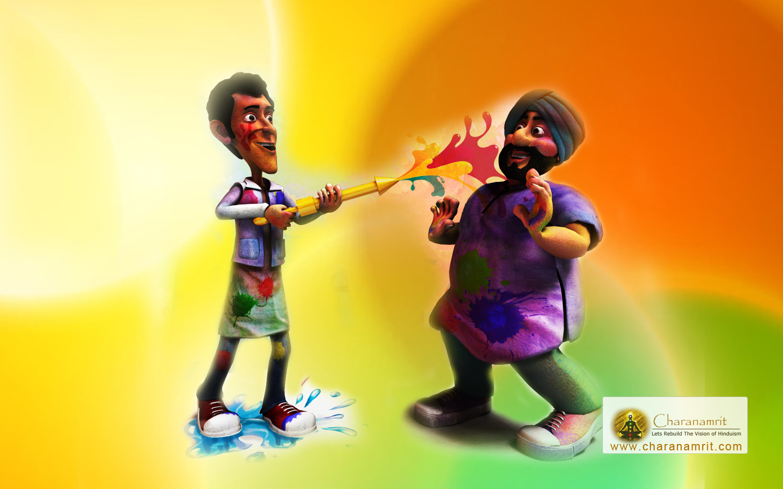 Happy Holi Hd Images, Wallpapers, Pics - HD Wallpaper 