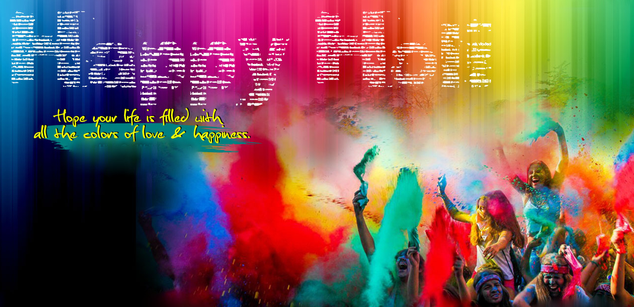 Happy Holi Images Radha Krishna - HD Wallpaper 
