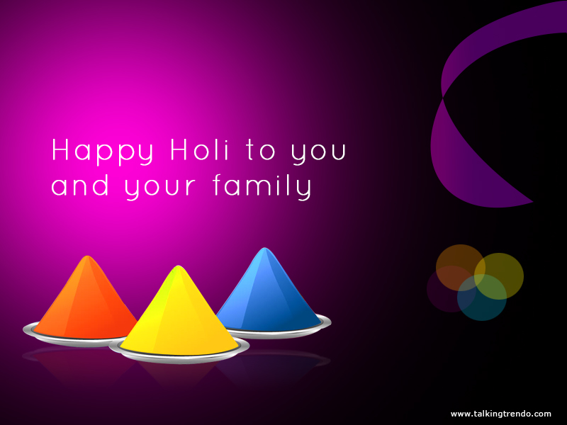 Downlaod Free Hd Holi Wallpapers2015 - Happy Holi To You And Your Family - HD Wallpaper 