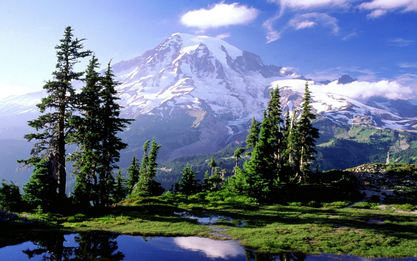 Mount Rainier High Definition - HD Wallpaper 