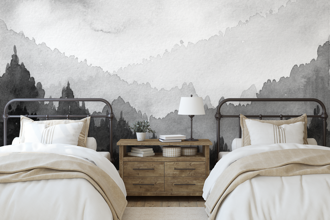 Misty Mountains Wallpaper - HD Wallpaper 