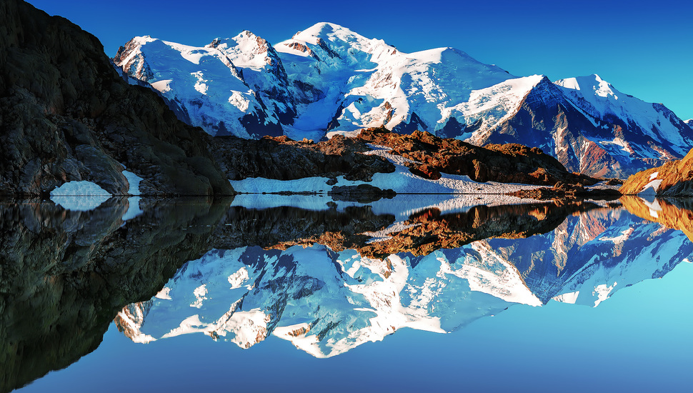Francuskie Alps, White Mountain, France, Mountain, - French Alps Mont Blanc - HD Wallpaper 