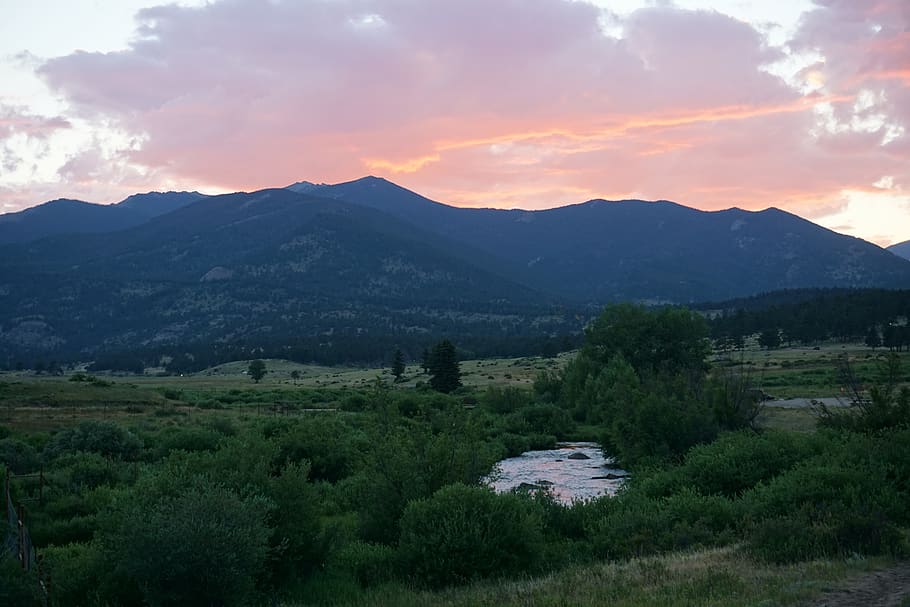 Rocky Mountain National Park, Colorado, Sunset, Pink, - Park Narodowy Gór Skalistych - HD Wallpaper 