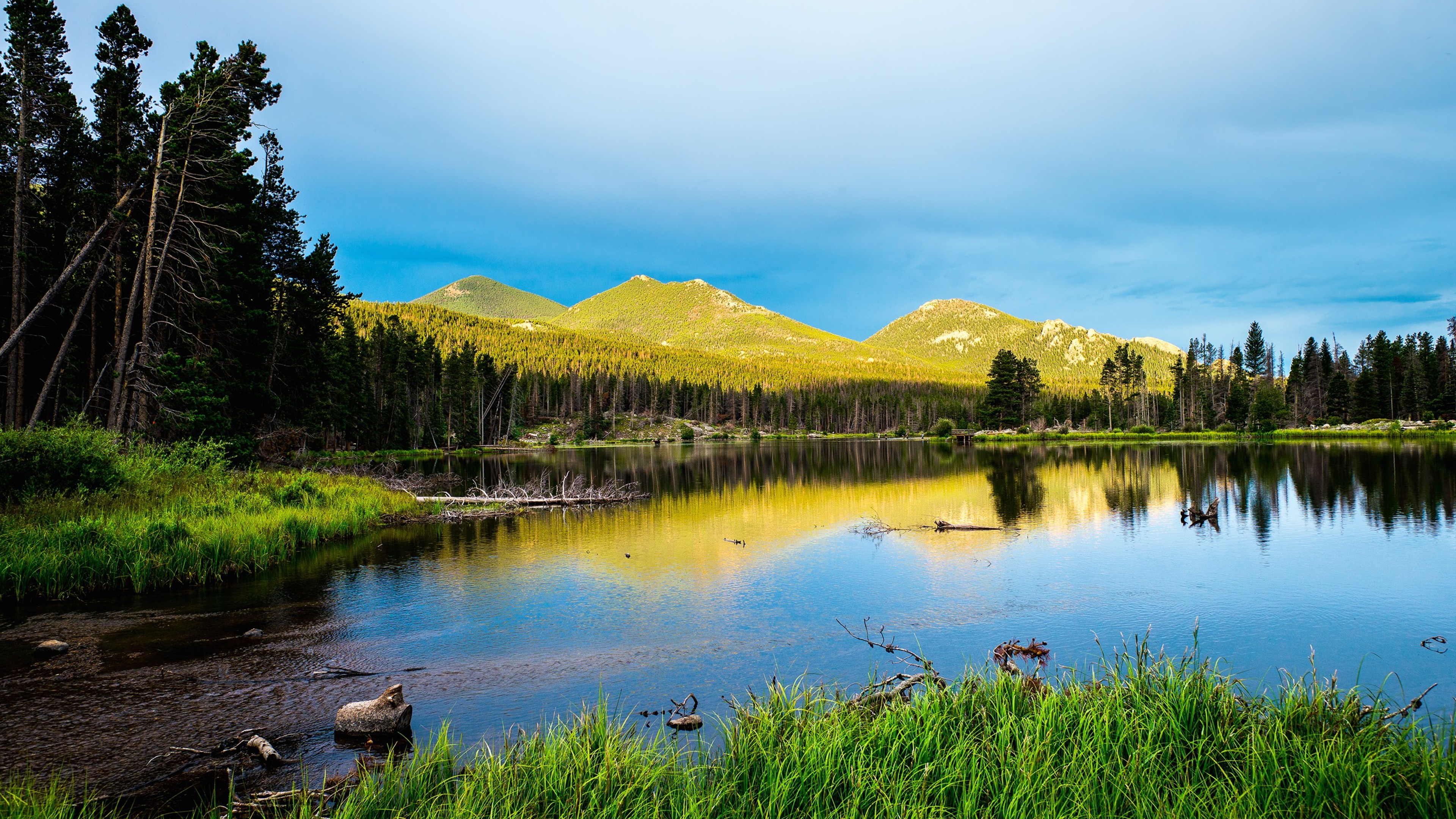 Rocky Mountains National Park - Blue Sky And Mountains - HD Wallpaper 