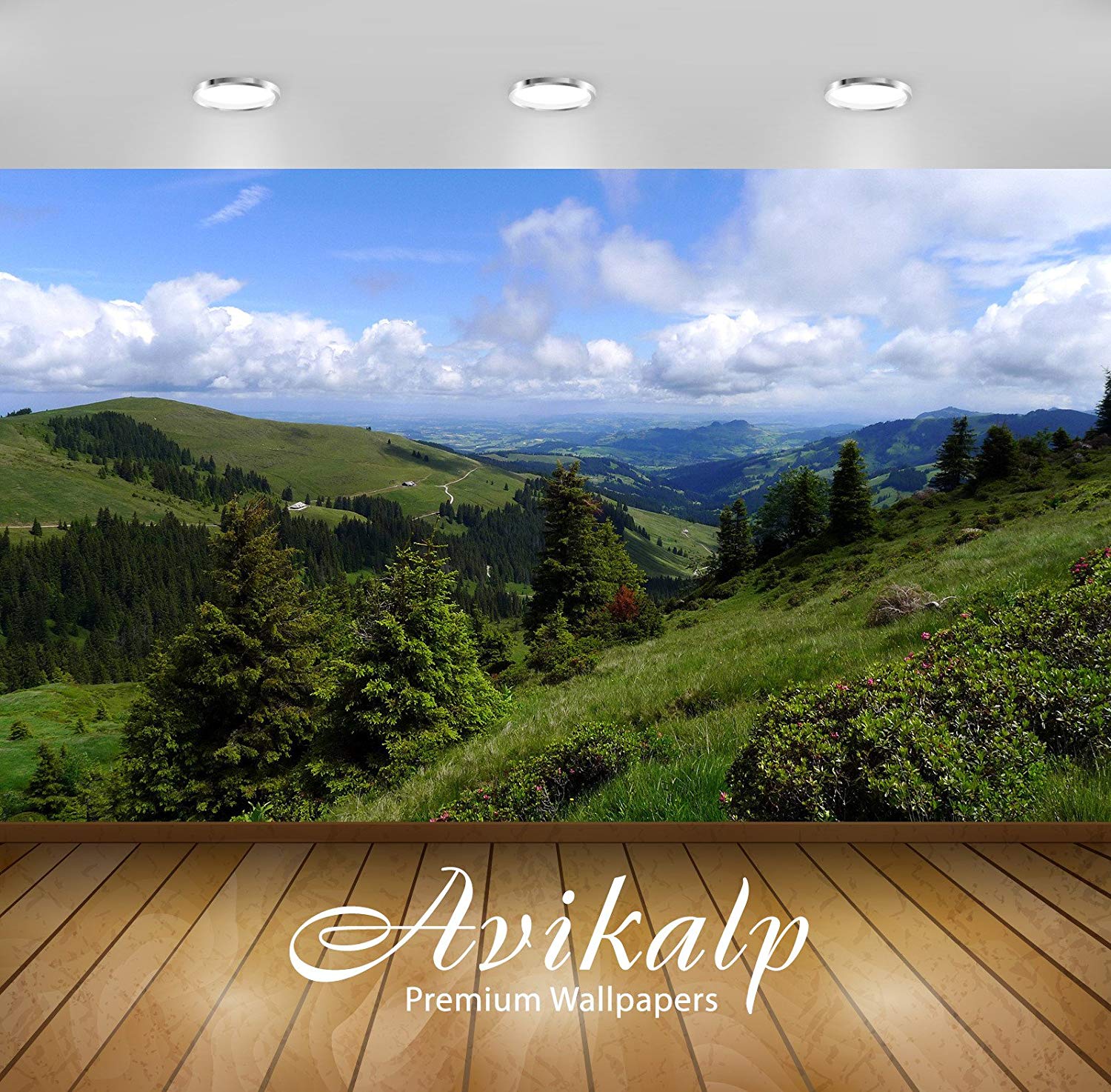 Avikalp Exclusive Awi5203 Beautiful Summer Day In The - Wallpaper - HD Wallpaper 