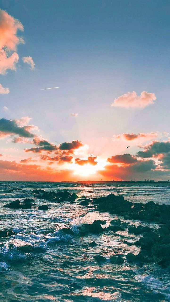 Aesthetic Ocean Background - HD Wallpaper 