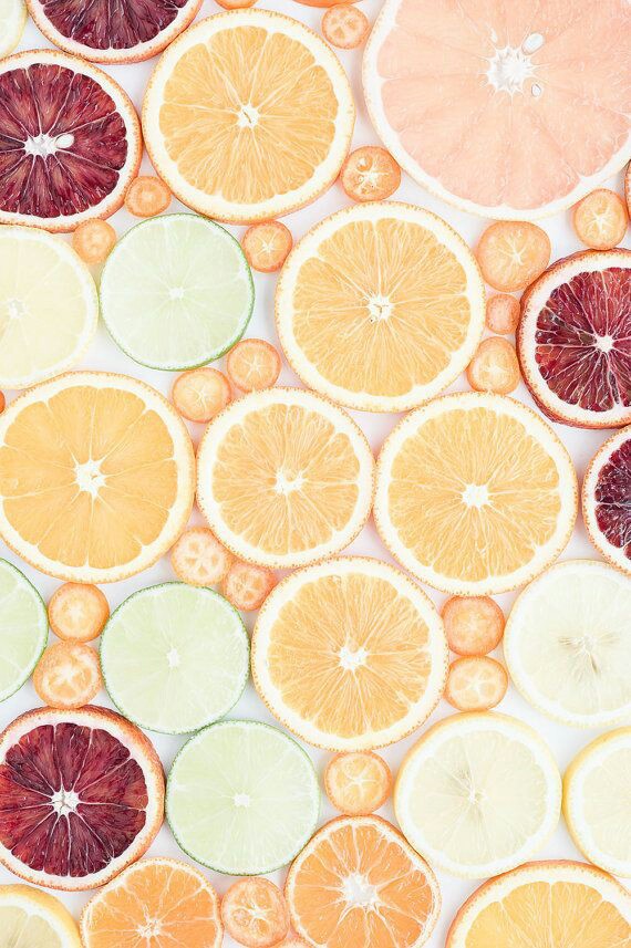 Fruit, Phone, Summer - Pastel Citrus Backgrounds - HD Wallpaper 