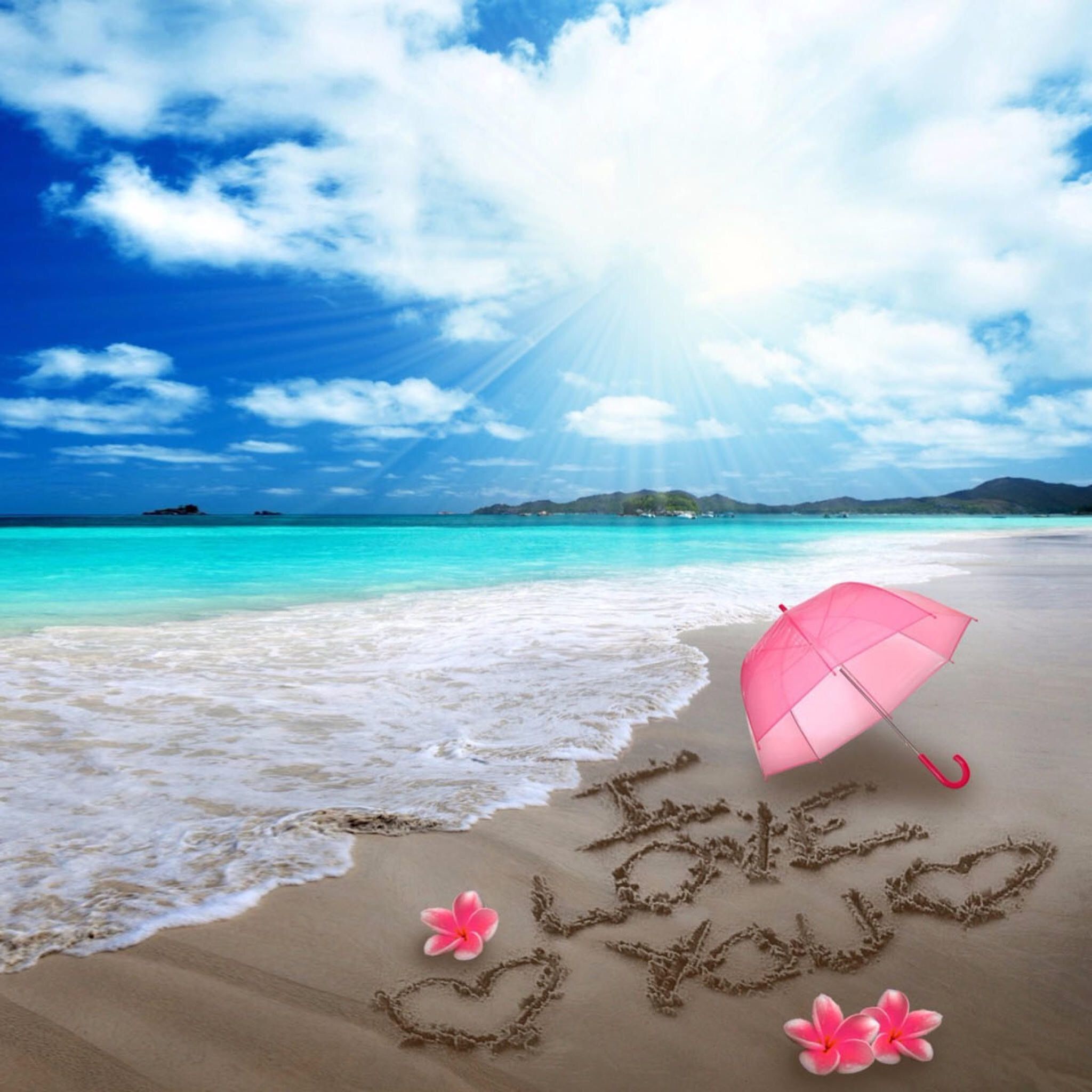 Beach Wallpapers Love - HD Wallpaper 