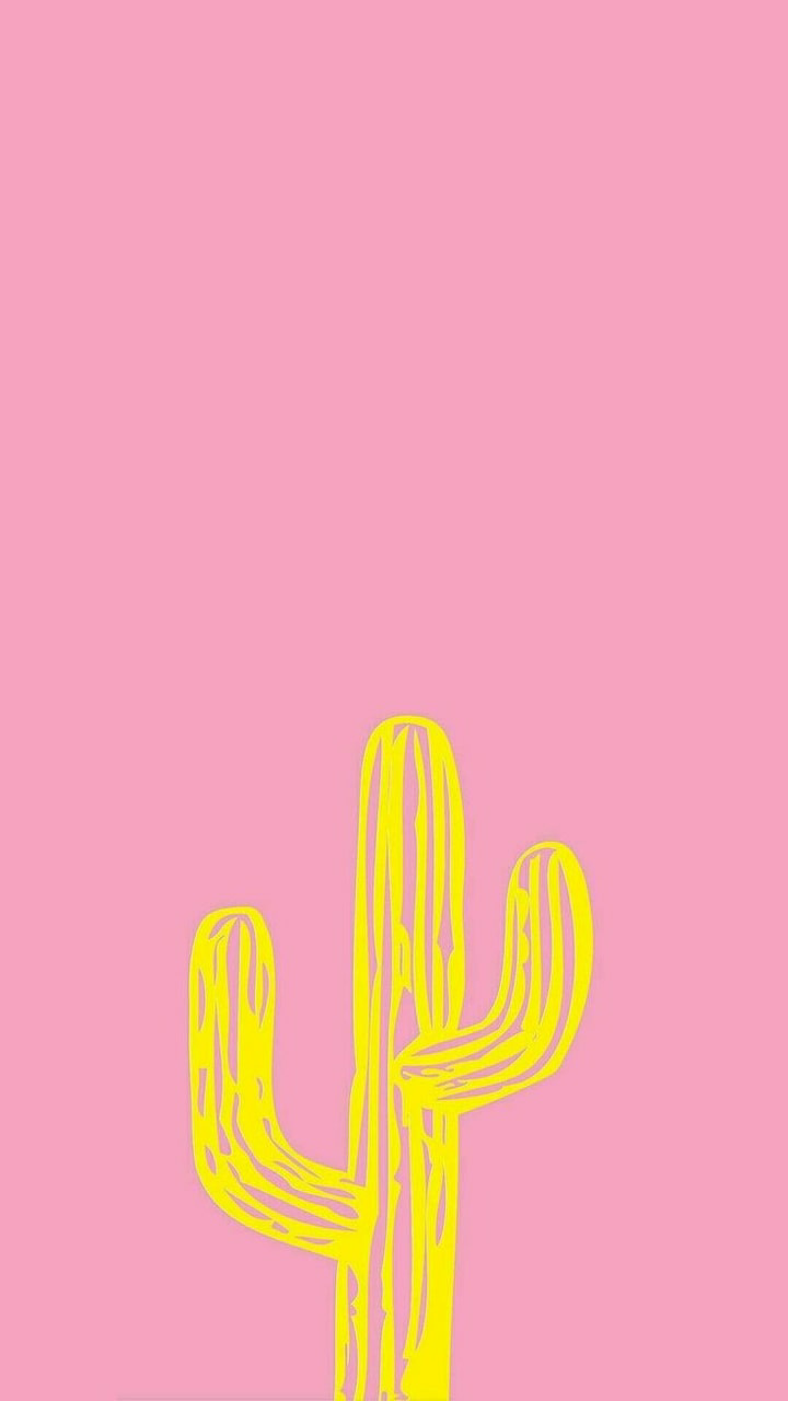 Cactus, Summer Vibes, Wallpaper - Fondos De Pantalla Minimalistas - HD Wallpaper 