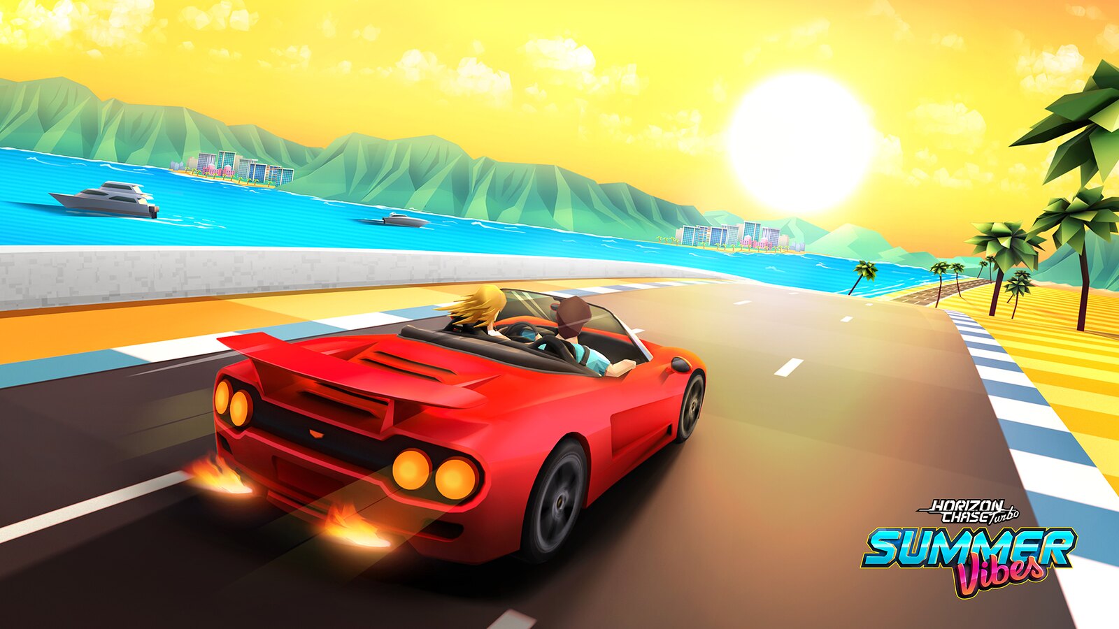Horizon Chase Turbo Summer Vibes - HD Wallpaper 