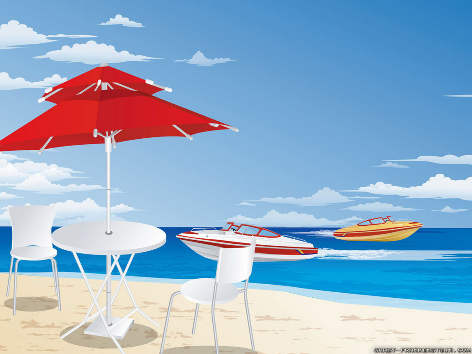 Summer Beach - HD Wallpaper 