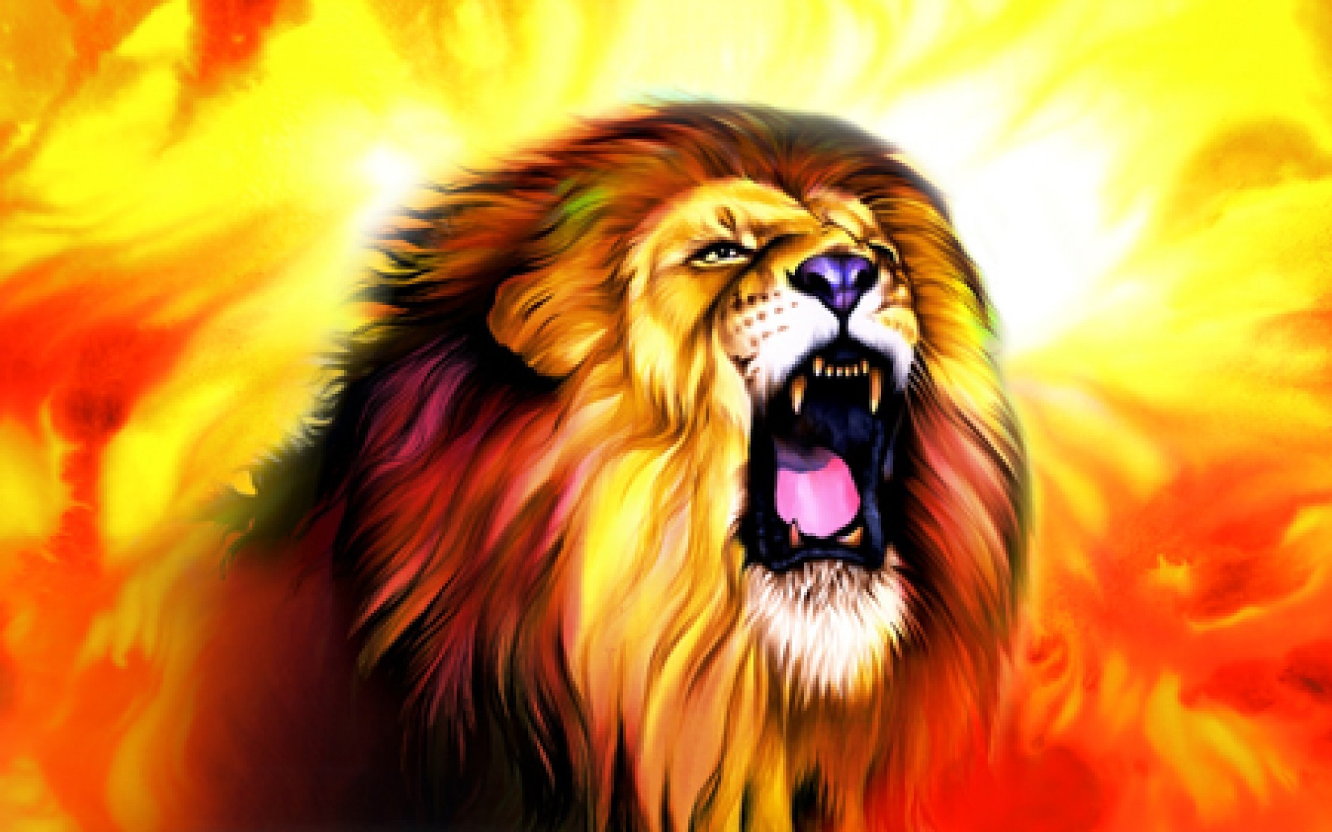 Hd Wallpapers Roaring Lion Picture Animal Resolution - Lion Background Hd - HD Wallpaper 