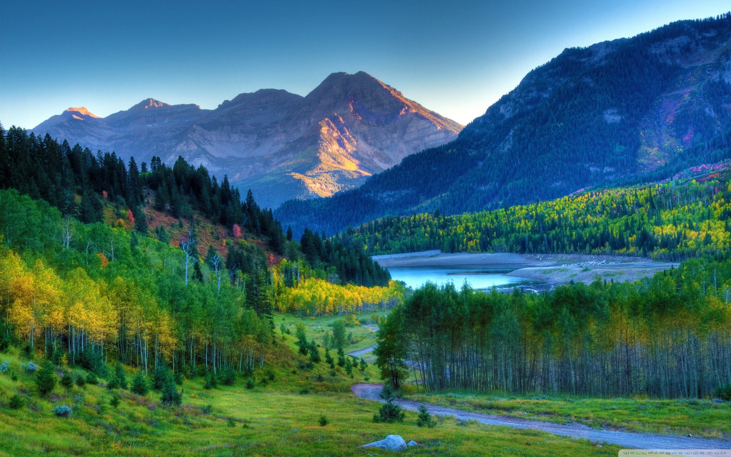 Autumn Mountain Landscape Hd Desktop Wallpaper - Обои На Рабочий Стол Пейзаж - HD Wallpaper 