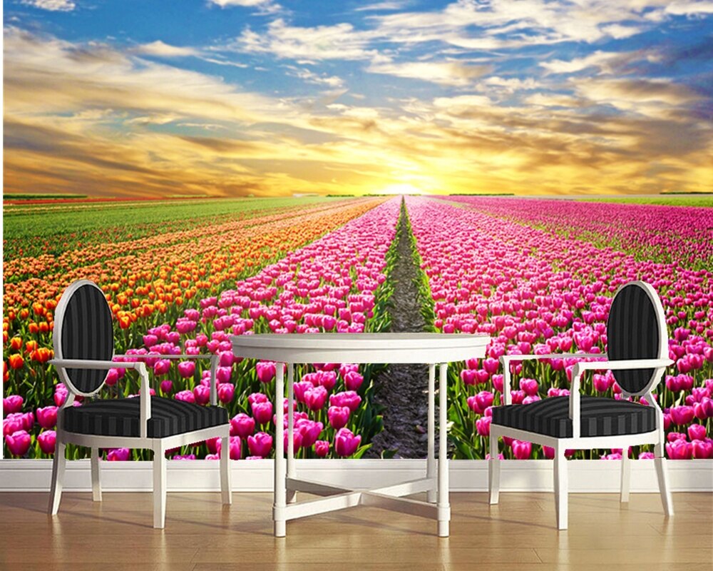 Beautiful Fields Of Flowers - HD Wallpaper 