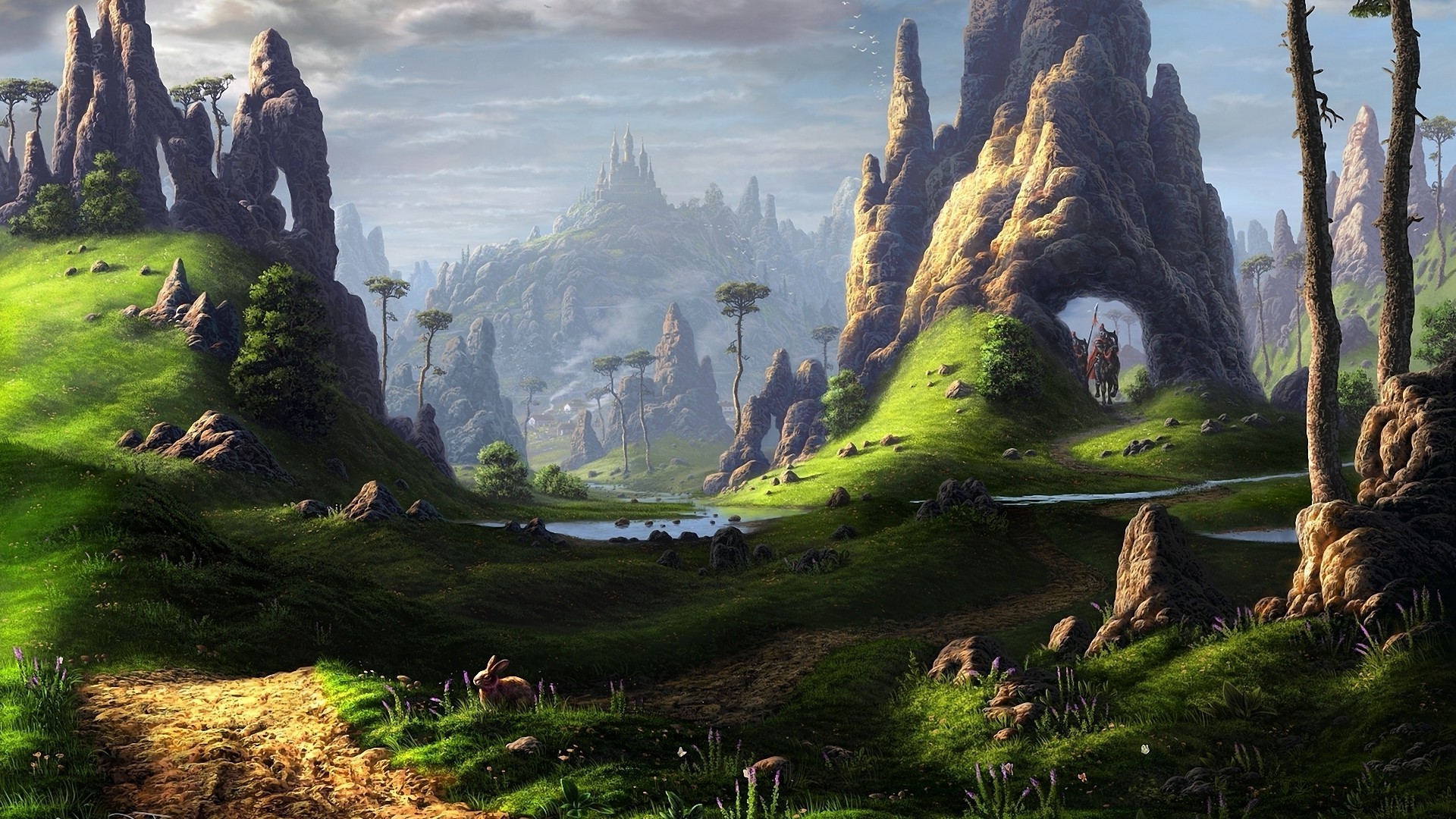 Fantasy Landscape - HD Wallpaper 