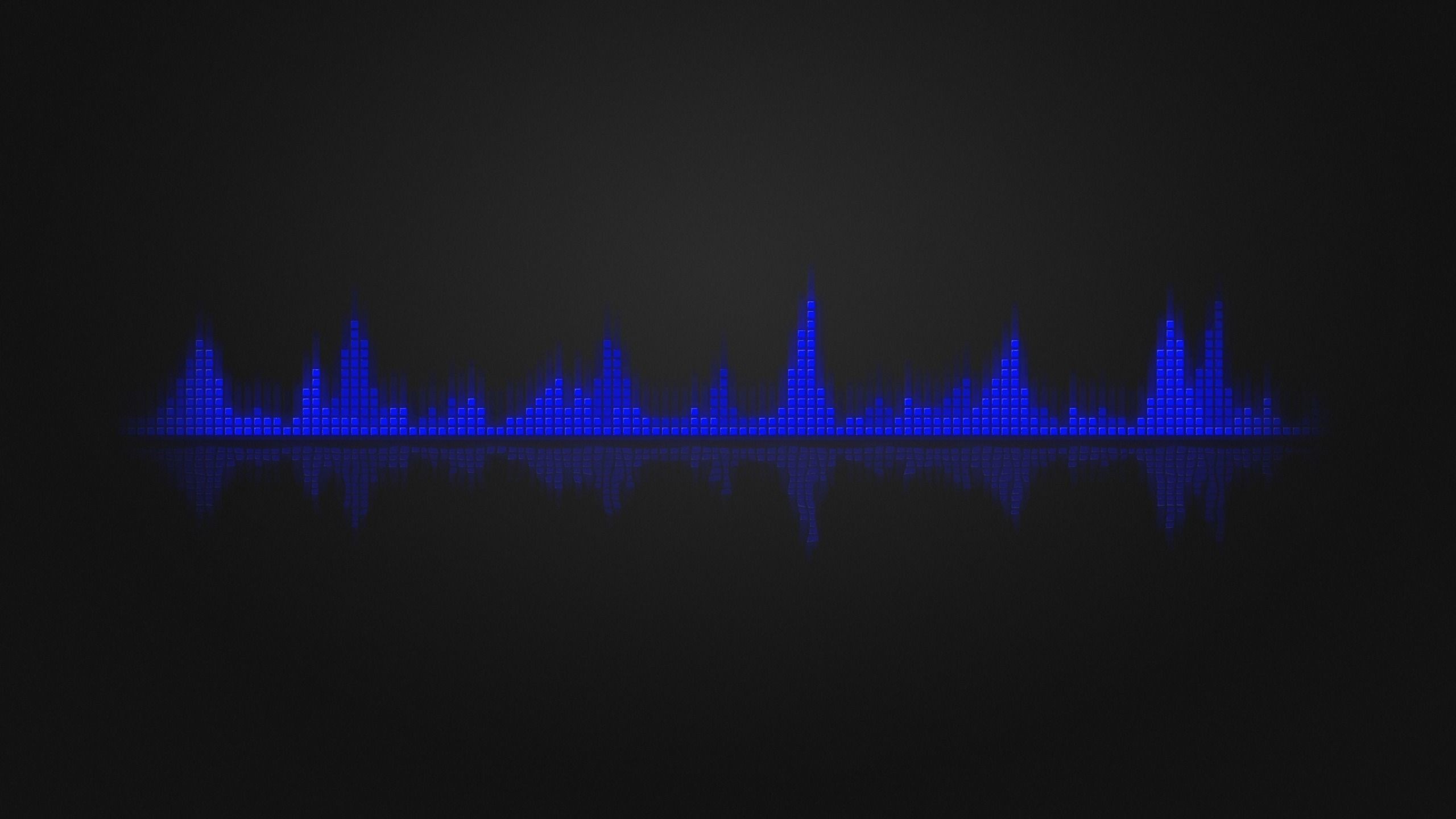 2560x1440, Black Equalizer Beats Background Clean Wallpaper - Reflection - HD Wallpaper 