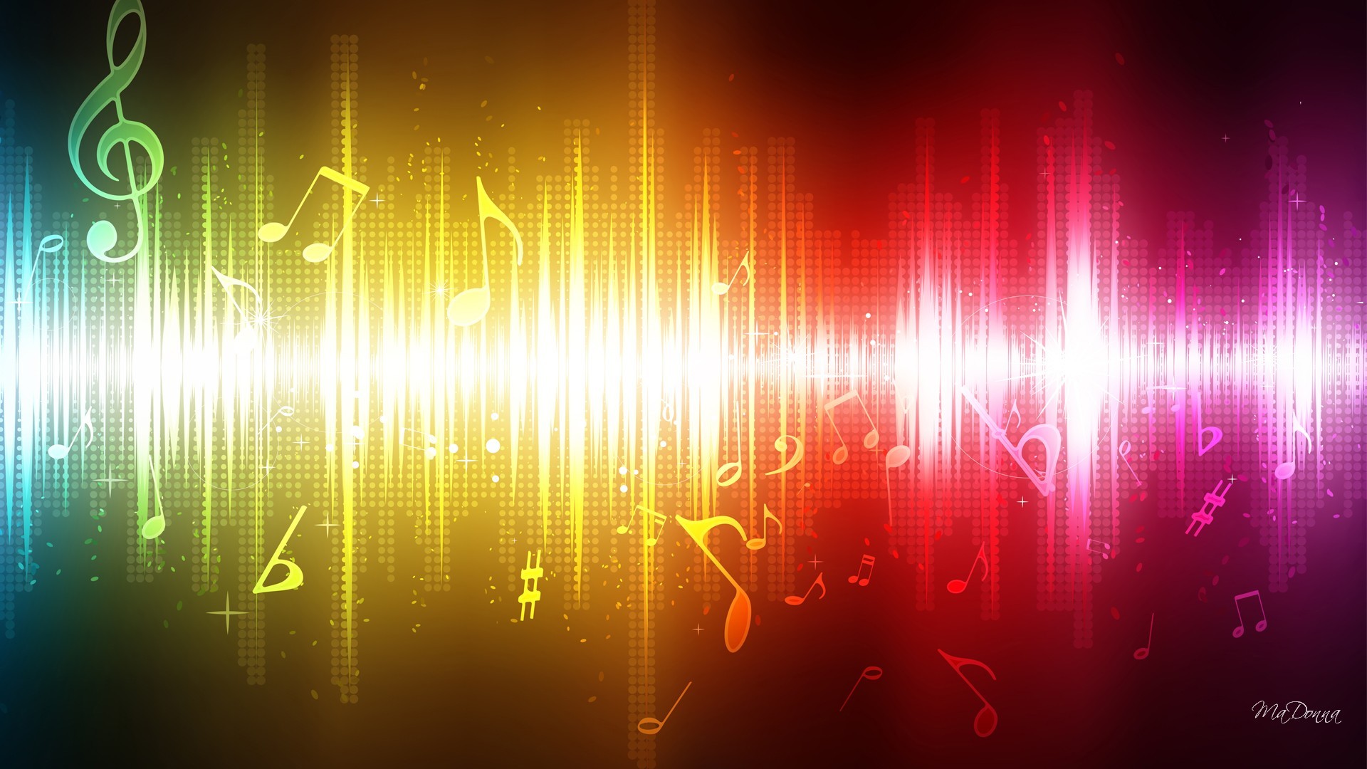 Download Free Apple Ipad Mini Music Wallpapers Most - Rainbow Music Background - HD Wallpaper 