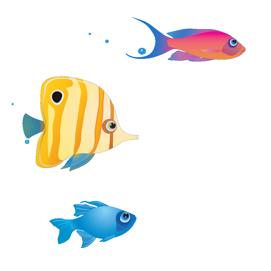 Trout Clipart Animated Gif - Coral Reef Fish - 1100x1100 Wallpaper -  