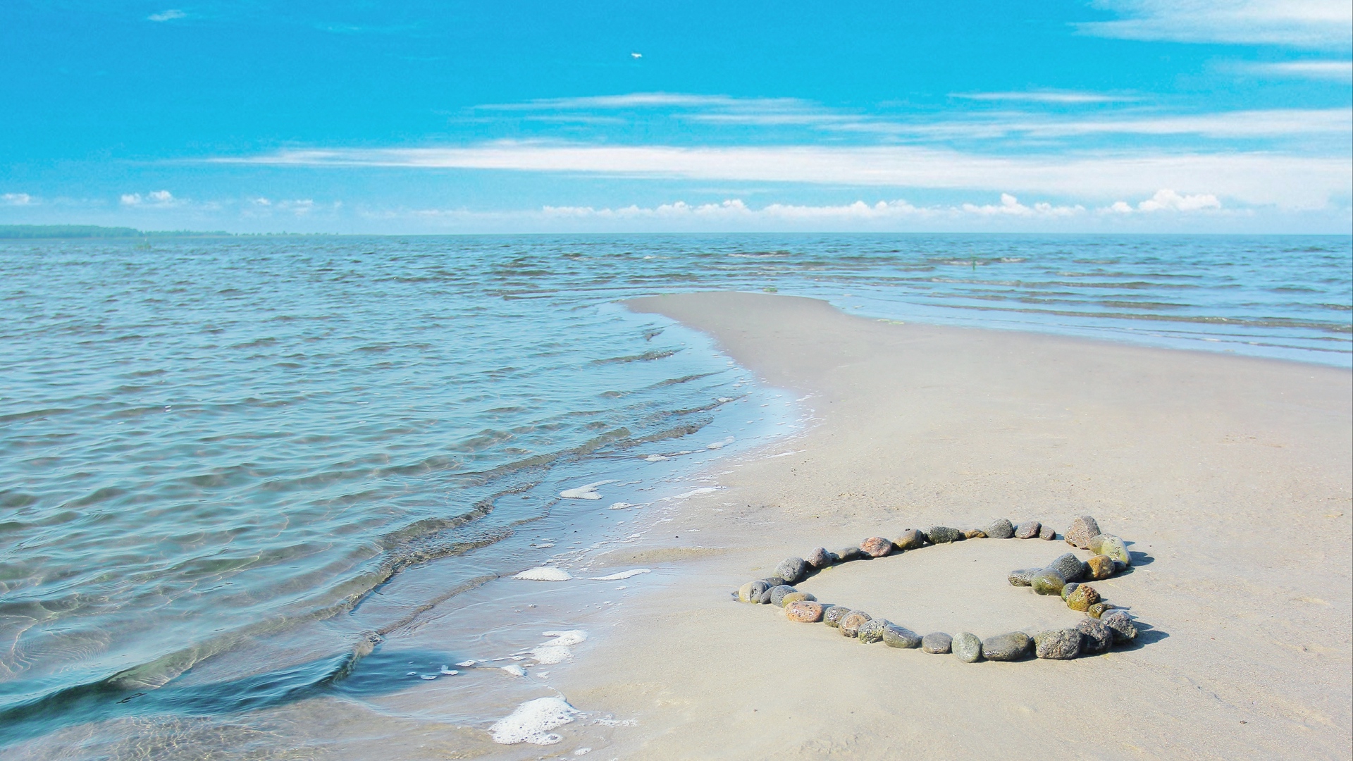 Wallpaper Sea, Love, Romance, Sun, Water, Sand, Rocks, - Romantic Beach Background Hd - HD Wallpaper 