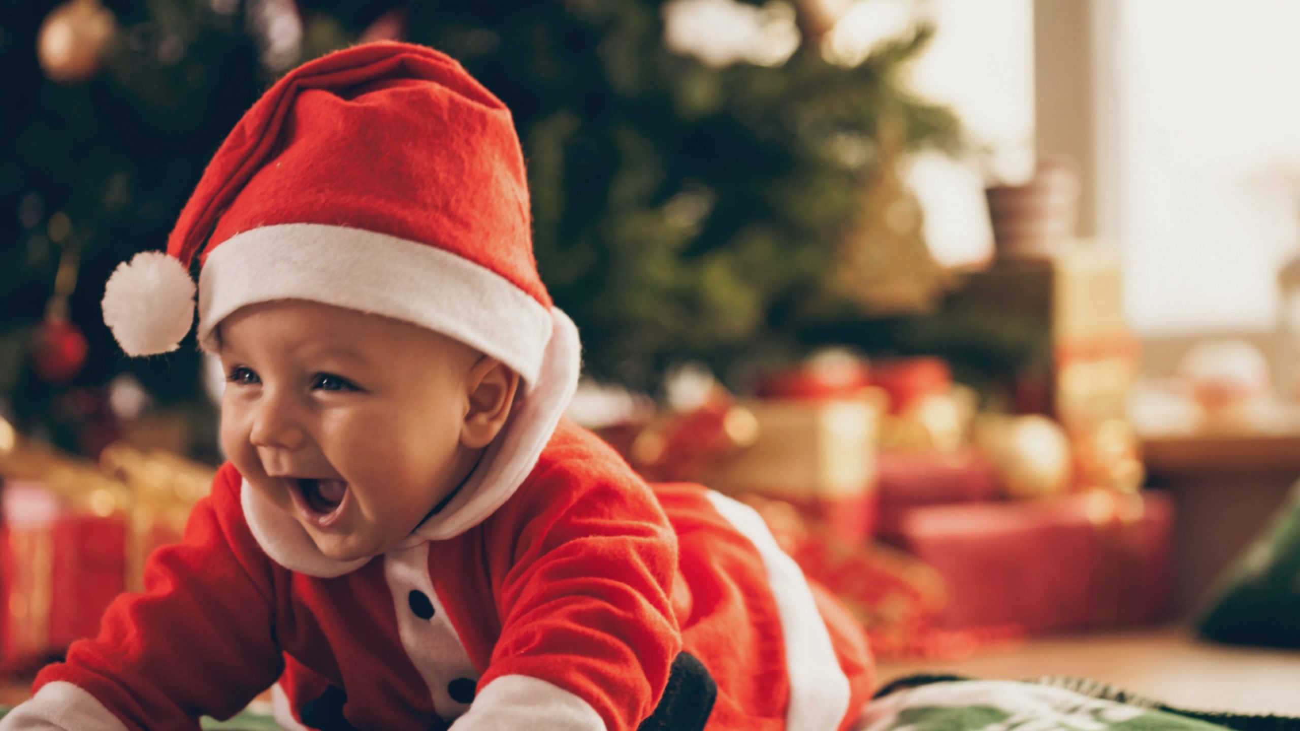 Cute Christmas Baby Images Hd - 2560x1440 Wallpaper 