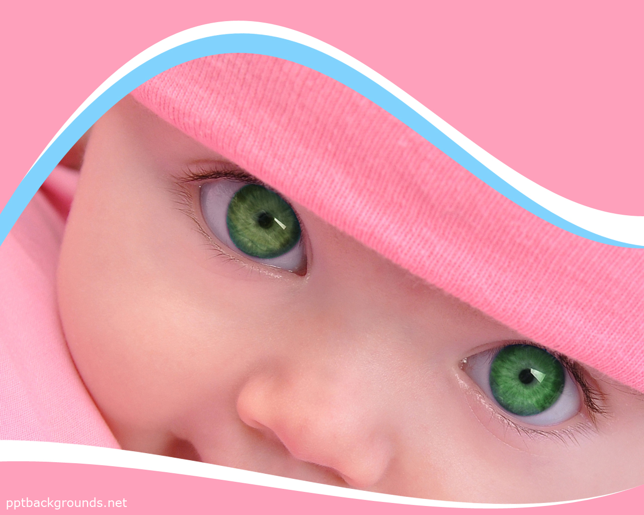 Green Eyed Sweet Child Background - Backgrouds Power Point Baby Cute - HD Wallpaper 
