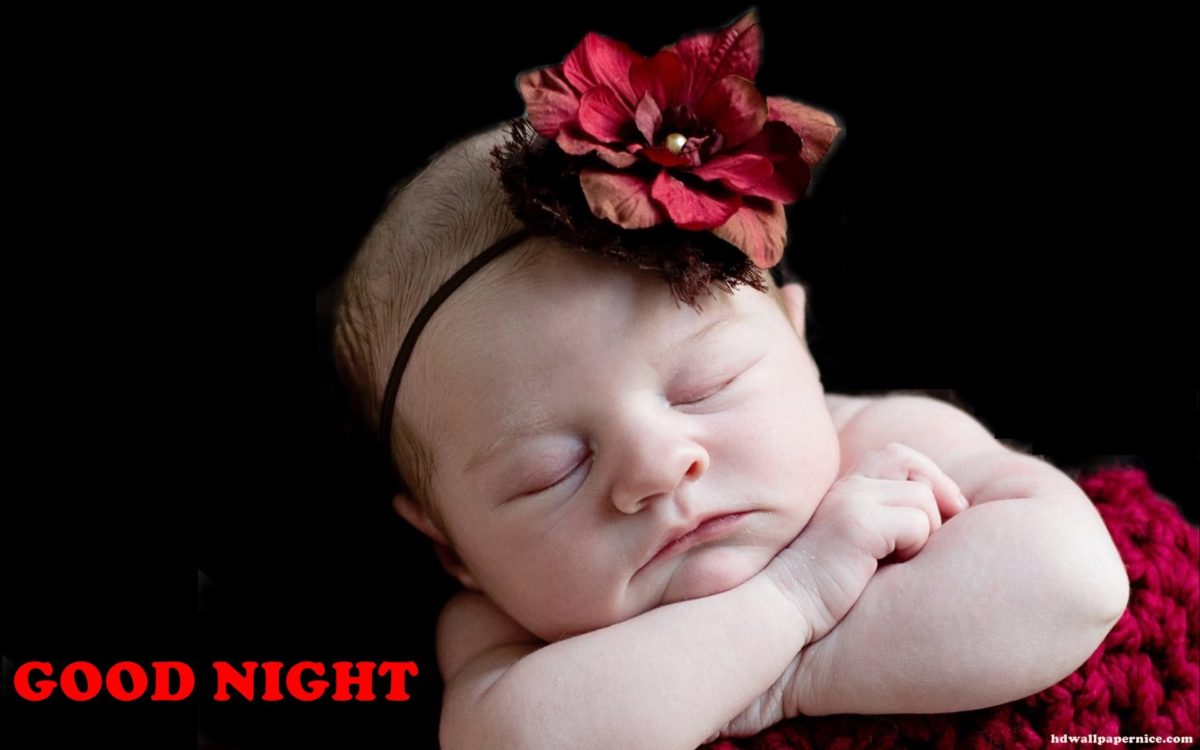 Good Night Sweet And Cute Baby Angel Hd Wallpaper Good Night Images Cute Baby 1200x750