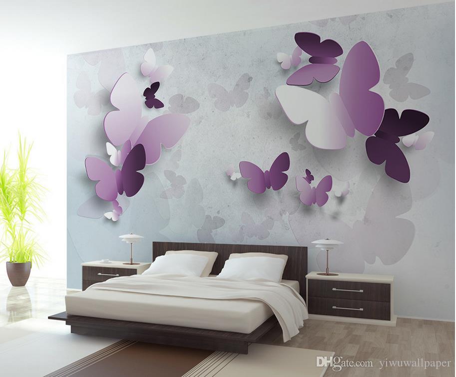 Large Wall Paper Butterflies - HD Wallpaper 